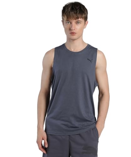 PUMA Men's TAD Tech Triblend Sleeveless Tank, Galactic Gray, XL