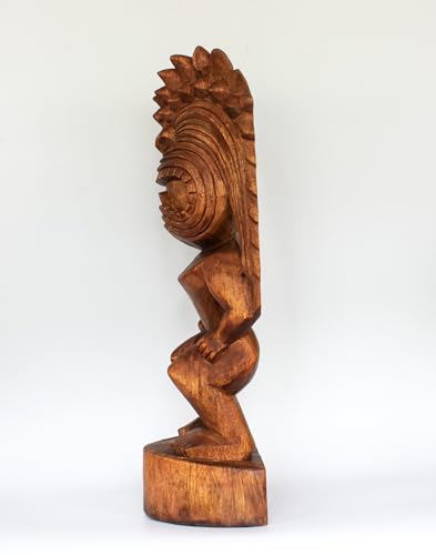 G6-Collection-24-Extra-Large-Handmade-Wooden-Primitive-Tribal-Statue-Sculpture-Tiki-Bar-Totem-Handcrafted-Unique-Gift-Art-Decorative-Home-Decor-Accent-Figurine-Decoration-Hand-Carved-Spiky-Hair G6 Collection 24 Extra Large Handmade Wooden Primitive Tribal Statue Sculpture Tiki Bar Totem Handcrafted Unique Gift Art Decorative Home Decor Accent Figurine Decoration Hand Carved Spiky Hair