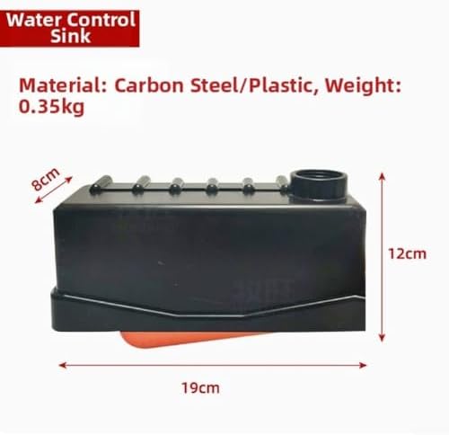 Plastic and Carbon Steel Livestock Water Tank Float Valve with Adjustable Height Support for Farm Troughs and Outdoor Animal Watering Systems - 1