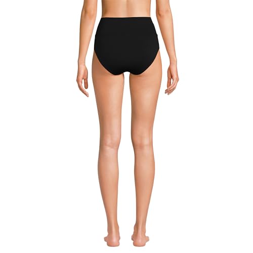 Lands' End Women's Chlorine Resistant Pinchless High Waisted Bikini Bottoms2