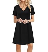 MOLERANI Summer Dresses for Women 2025 Casual T Shirt Crewneck