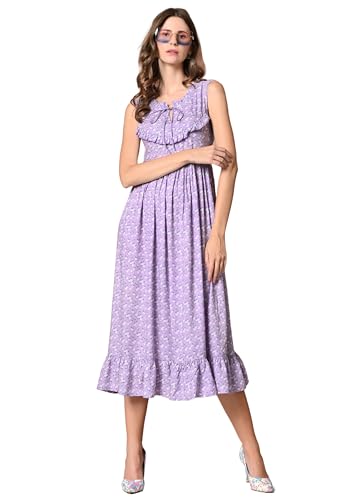 Image of Daevish Rayon Fit and Flare Knee-Length Women Skater Dress