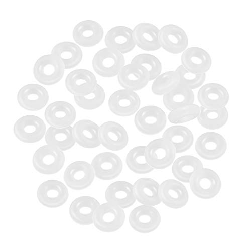 SUPVOX Bouchons en caoutchouc de silicone clair pour utilisation seule ou avec clip de verrouillage de verrouillage pour les bracelets de charme de chaîne serpent 80PCS Cover