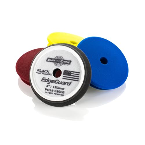 Image of Buff and Shine - EdgeGuard Foam Buffing Kit - Multicolor - 5 inch - Pack of 4