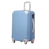 レジェンドウォーカーLEGEND WALKER スーツケース キャリーケース 軽量 拡張機能 Sサイズ (47～56L /ブルー ホワイト) [5082-55-BL-WH]