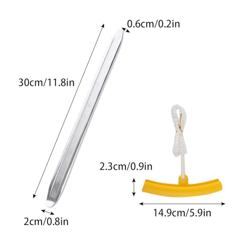 FWEEK 4 Stück Montiereisen, 30cm Fahrrad Reifenheber, Rreifenmontierhebel Reifen, Montiereisen Reifen aus Manganstahl, Aufziehhilfe mit Rad Felge Protektoren Reifenentferner für Motorrad, Fahrrad