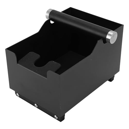 Omabeta Coffee Knock Box with Removable Bar, Steel Coffee Grounds Bin with Non Slip Bottom for Kitchen Shop