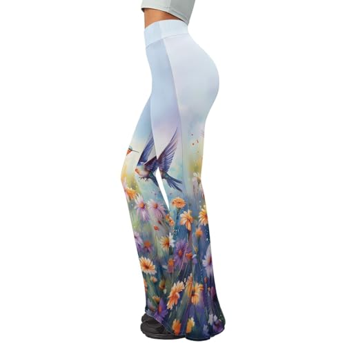 Women Bootcut Yoga Pants Tummy Control Workout Yoga Pants High Waisted Flare Leggings3