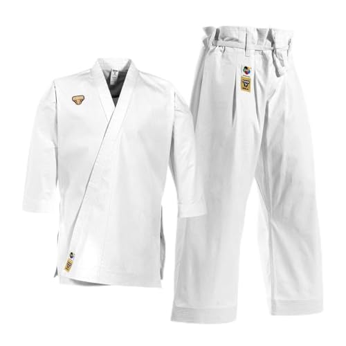Century Punok Karate Gi Kata Training Anzug - 10 OZ - WKF Zertifiziert - Robust & verstärkte Nähte - Judo & Taekwondo geeignet - Optimale Bewegungsfreiheit - Traditioneller hoher Bund - Erwachsene