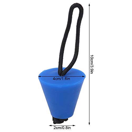 Bujão de drenagem, tampão de embornal de 10 cm, para canoagem de caiaque de bote inflável(azul)