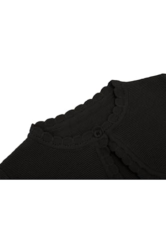 Lilax Girls' Long Sleeve Cardigan Knit Button Closure Bolero Shrug4