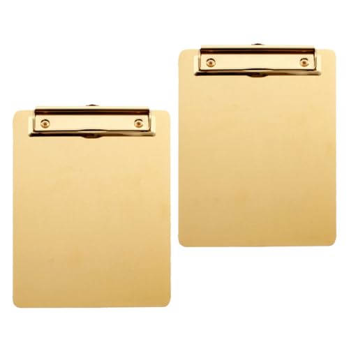Presse-papiers A5 acier doré Homoyoyo anti usure pour bureau