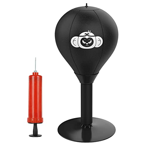 Stress Buster Desktop-Boxsack | Stehpult-Punchball | Desktop Punching Bag Ball Mit Saugnapf | Strapazierfähiger Ball Zum Stressabbau, Lustige Geschenke Für Chef, Kollegen, Freunde