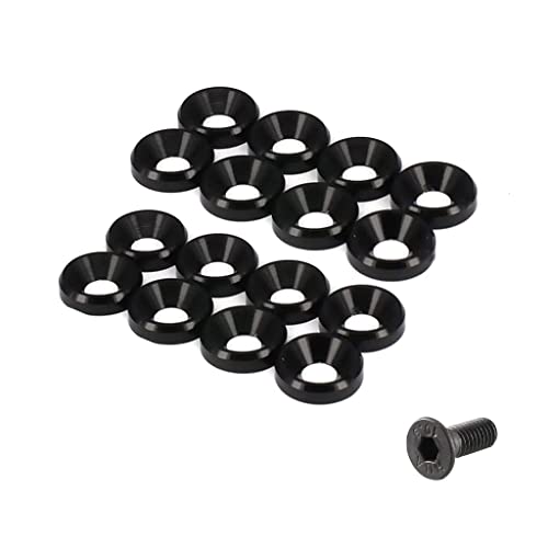 Rondelle de vis fraisée M5 noire en aluminium pour drone FPV et loisir RC