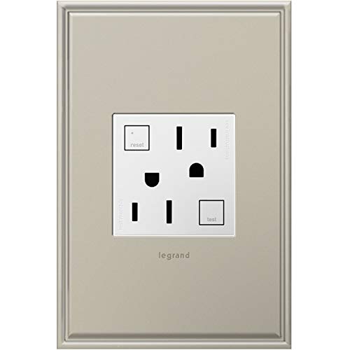 Legrand adorne 15A GFCI Tamper-Resistant Outlet (White Finish), AGFTR2152W4