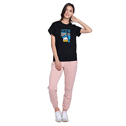 Image of Bewakoof Women's Friends Graphic Printed 100% Cotton T-Shirt - Boyfriend Fit, Round Neck, Half Sleeves