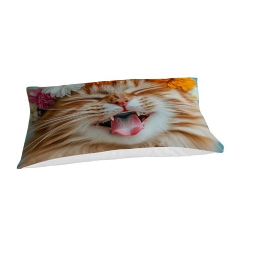 Housse de couette single animaux 135x200cm facile à laver sans repassage garçon