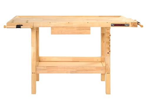 The Workplace Depot Wooden Workbench – Heavy-Duty Workstation with Rapid-Action Vices & Integrated Storage, Ideal for DIY, Carpentry & Professional Workshops 2 The Workplace Depot Wooden Workbench – Heavy-Duty Workstation with Rapid-Action Vices & Integrated Storage, Ideal for DIY, Carpentry & Professional Workshops - Image 2