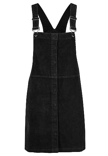 Eight 2 Nine Damen Cord Latz Rock LETN-069 Minirock mit Trägern Black S