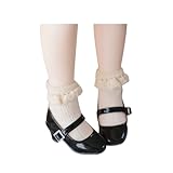 BACALYSO | 1/3 1/4 スケール BJD MDD対応 人形用 靴シューズ 黒 女の子 ハイヒール 靴 ドールシューズ 可愛い ドール 人形靴 着せ替え 服 仮装 (ブラック 光沢,1/3/SD10/DD)