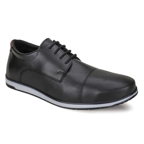 Sapato Oxford Inglês Neri - Estilo Social e Casual Promoção (Preto, BR, Adulto, Numérico, M, 38)