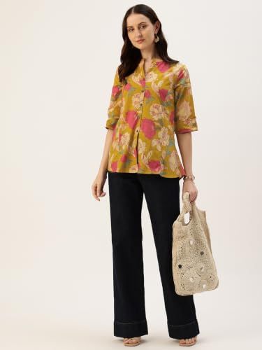 Image of Printed Mandarin Shirt - Casual & Chic (S-3XL)