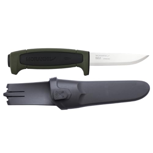 Morakniv Jagdmesser/Outdoormessser Basic 546 (S) 9,1 cm/Oliv/Schwarz ca. 9,1 cm Klingenlänge