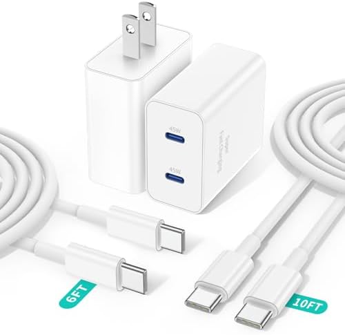 Revolutionary 45 W Type C Charger for Samsung Galaxy S24 Series – Includes Premium 6 FT/10 FT USB C Cable – Compact, Lightweight Power Block with Enhanced Safety Features for Accelerated Charging Anywhere – Ideal for i Phone 16 and Android Devices Revolutionary 45 W Type C Charger for Samsung Galaxy S24 Series – Includes Premium 6 FT/10 FT USB C Cable – Compact, Lightweight Power Block with Enhanced Safety Features for Accelerated Charging Anywhere – Ideal for i Phone 16 and Android Devices