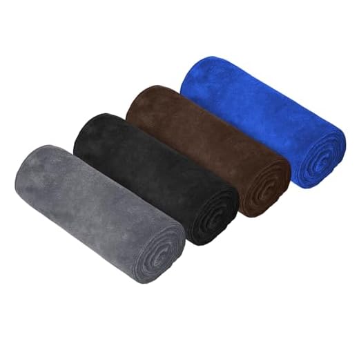 HAGOT 4 Piezas Toalla Microfibra, 75 x 35cm Toalla Gimnasio Secado Rápido, Secado Rápido y Suave Toalla Deporte, para Viajes, Vacaciones, Fitness, 4 Colores