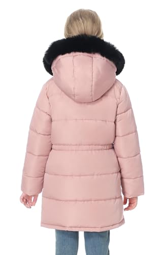 Image of Girl's Winter Long Coat Parka Warm Hooded Puffer Jackets