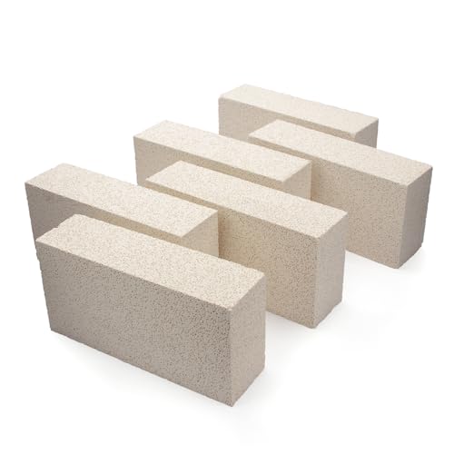 Cfkj 6 PIECES INSULATING FIRE BRICK For Ovens, Kilns, Blacksmith thumb #3