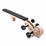 Colcolo Paletta Violino Manico Collo Tastiera Testa in Legno con Tastiera Scura Semi Finita con Fori Piroli Pre Facilita, 1/2, Testa Di Violino 1/2 Con Piroli E Tastiera Installati