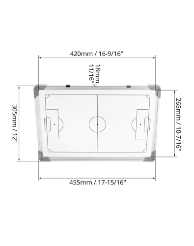 QWORK® Fußball Taktiktafel,Trainermappe Fußball, inkl. Zubehör, 45 x 30 cm