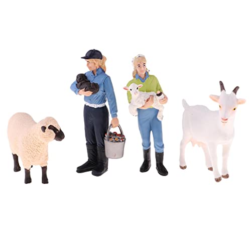 Colcolo Bauernhof Tiere Figuren Spielzeug Bauernhof Tiere Spielzeug Sets Figuren Puppenhaus Leben Szenen Dekor