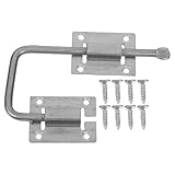 Acier inoxydable durable : Construit en acier inoxydable résistant à l’usure, ce loquet de porte garantit une , avec glissière fluide qui minimise la friction pour verrouillage fiable et effort au quotidien