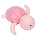 Juguetes de Baño para Bebés para la Hora del Baño de Los Niños, Encantadores Juguetes de Bañera Flotantes de Tortuga con Termómetro de Baño para Bebés y Niñas(Rosa)