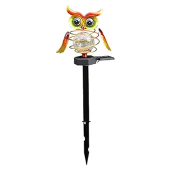 Diwali Decoration Lights- 1pc Garden Solar Lawn Lamp Decor Owl Modeling Lawn Lamp Yard Lawn Solar Lamp