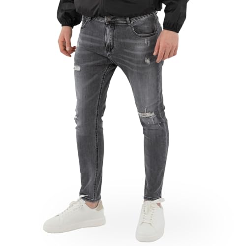 TONY BACKER - Jeans Uomo Slim Fit Elasticizzati, Jeans Uomo