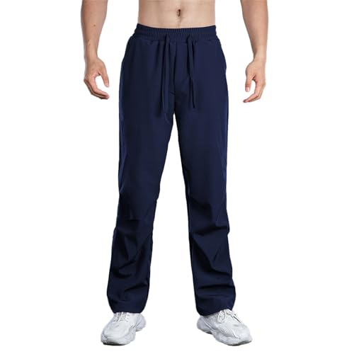 Pantalon en tissu léger pour homme avec taille élastique confort