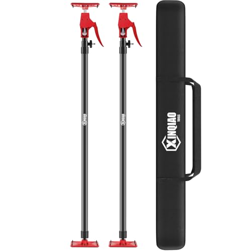 XINQIAO Cabinet Jacks for Installing Cabinets, Light Duty Third Hand Tools Adjustable Support Pole from 45 in to 113.6 in, 2 PCS by XINQIAO - Used condition - US$48.96