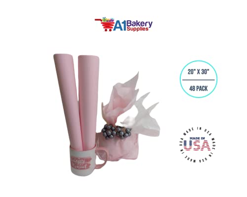 48 Pack Blush Pink 20 Inches X 30 Inches Tissue Paper Premium Gift Wrap Paper Made In Usa #TOP7