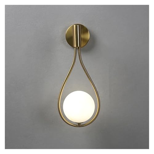 Lámpara de pared dorada para cabecera de dormitorio y lectura nocturna