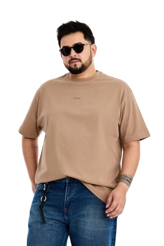 Image of SNITCH Men Polo Plus Size T-Shirt | Knitted Solid Polo with Contrast Tipped Collar & Logo Embroidery | 100% Cotton Breathable Lightweight Smart Casual Wear