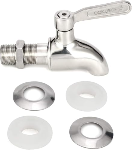Beverage Dispenser Replacement Spigot,Oak Leaf Stainless Steel Spigot Polished Finished, Dispenser Replacement Faucet