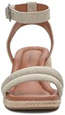 Lucky Brand Women's Nasli Espadrille Wedge Sandal, Natural/Platinum, 5.5 | Image 2