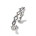 YOHAX Dark Thorn Cat Eye Bracelet Copper Hip Hop Fashion Trendy Accessories