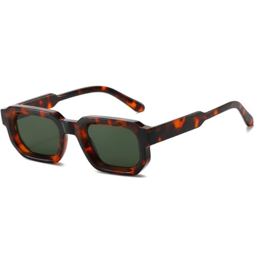 Lunettes de soleil carrées rétro femmes petites montures épaisses vintage punk hommes