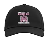 I'm A Hockey Goalie Gigi of A Hockey Keeper Gigi Grandma Adjustable Printed Baseball Hat, Black