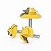 45 Degree Lock Miter Router Bit 3Pcs 1/4 Inch Shank.Woodworking Tools Joint Router Bits，Wood Milling Cutter Glue Joint Tools Set (1/4inch Shank, 3 Bit Set)