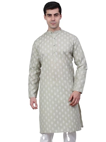 Image of Jompers Men's Cotton Regular Fit Casual Kurta
